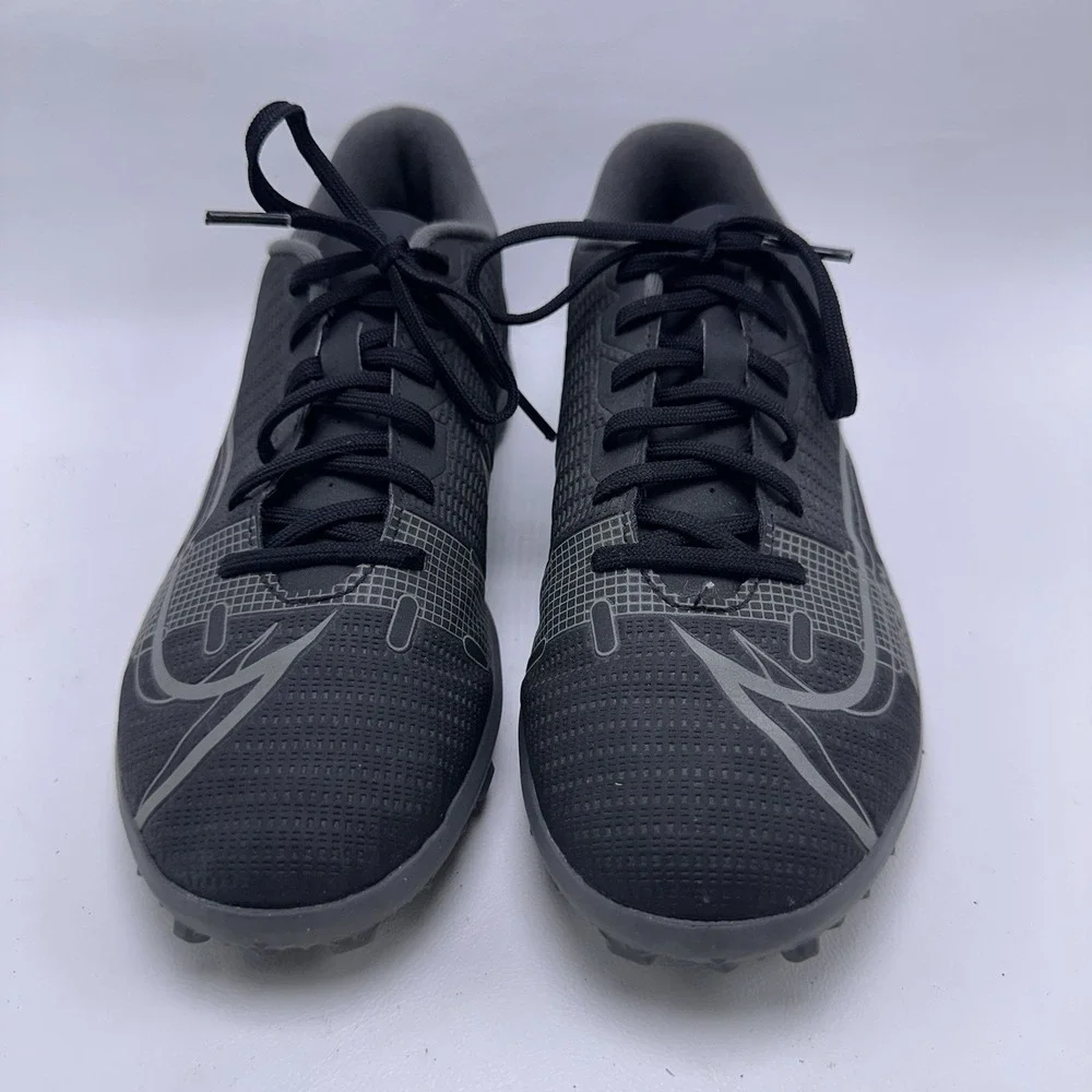 NIKE MERCURIAL VAPOR 14 CLUB TURF BLACK GREY CV0985-004 SOCCER SHOES SIZE 6